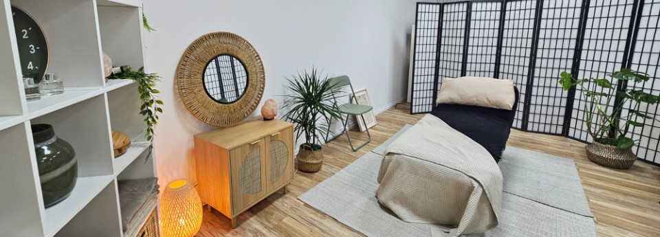 Private massage room at The Reset Room Glasgow